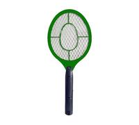 Racchetta Zapper con Testa Rotante, Ricaricabile, Elettrica, Ammazzamosche, Lampada Trappola per Zanzare e Insetti per Interni ed Esterni(Green AA Battery)