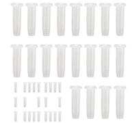 Racchette da badminton Grommets | 100 pezzi manicotti di protezione per racchette - Occhielli trasparenti - Strumento per la riparazione in nylon per principianti