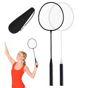 Racchette da badminton leggere - Set da badminton portatile - Set completo | Racchette con custodia, ideale per giardino, spiaggia, parco, cortile, attività all'aperto e intrattenimento