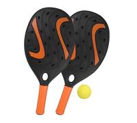 Racchette da Padel con Pallina Set 2 Racchette in Plastica cm41 con Palla Racchettoni da Spiaggia con Pallina Padel Beach Tennis Pool Party Spiaggia Coppia Racchetta Piscina Giardino