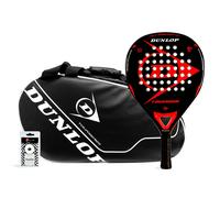 Racchette da Padel Pack Dunlop Tsunami Red Intro Carbon Bk Wh Fucsia