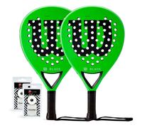 Racchette da Padel Pack Duo Wilson Blade Team V2 Green Red