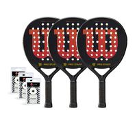 Racchette da Padel Pack Trio Wilson Pro Staff V2 Team Alt Black Vari