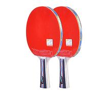 racchette da ping pong, Set da 2 giocatori di racchette da ping pong, impugnatura comoda, racchetta professionale da ping pong for attività familiari, scuola e club sportivo / 6 stelle/C(A)