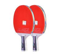 racchette da ping pong, Set da 2 giocatori di racchette da ping pong, impugnatura comoda, racchetta professionale da ping pong for attività familiari, scuola e club sportivo / 6 stelle/C(B)