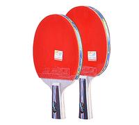 racchette da ping pong, Set da 2 giocatori di racchette da ping pong, impugnatura comoda, racchetta professionale da ping pong for attività familiari, scuola e club sportivo / 6 stelle/C(C)