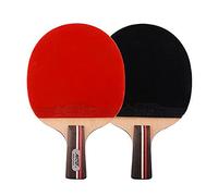 racchette da ping pong, Set da ping pong sportivo for principianti for attività familiari, scuola e club sportivi/manico doppio/corto(Short handle)