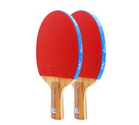 racchette da ping pong, Set Mazze da Ping Pong, Impugnatura Antiscivolo, Racchetta Sportiva da Ping Pong, for Amatori, Trainer/Racchetta Doppia/Manico Lungo(Short handle)