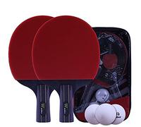Racchette da ping pong, set racchetta for principianti con custodia for perfetta for adulti e bambini for attività indoor/outdoor/set 2 giocatori/C(B)