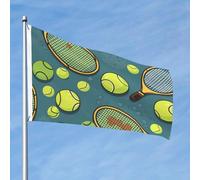 Racchette da tennis e palline da tennis Bandiera 2x3 Ft Double Sided No Fade Welcome Garden Flag Yard Flag Con Ottone Outdoor Banner Decor Per Cortile Portico Prato Decor