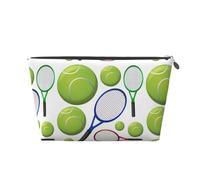 Racchette E Palline Da Tennis, Borsa da toilette Borsa per trucco Borsa per cosmetici Borsa da toilette da viaggio portatile