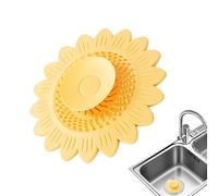 Raccogli Capelli da Scarico Trappola A Forma Di Girasole | Cattura Capelli Da Scarico Vasca Ideale e Adatto per Casa Appartamento Vasca Lavanderia Cucina Bagno Lavello e Lavabo