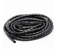 Raccogli Cavi Circuito meccanico automatico ad alta temperatura resistente della metropolitana avvolta a spirale del condotto di protezione cavo cablaggio guaina d'isolamento PE(Black,8mm (12meter))