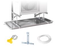 Raccogli Condensa Condizionatore Esterno Realizzato In Acciaio Inossidabile 304 Include Un Tubo Dells'acqua da 300cm Raccogli Acqua Condizionatore per Unità Window AC(93cm*44cm)