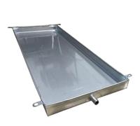 Raccogli Condensa in Acciaio Inox, Vaschetta Condensa Condizionatore con Bordi Arrotolati, Perfette per Condizionatori D'aria Esterni, Proteggono il Pavimento(70 * 50 * 4cm/28 * 20 * 2in)