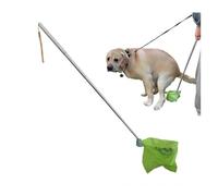 Raccogli escrementi di cani, Paletta telescopica con manico lungo for cani di taglia piccola, media e grande, Design autoadesivo, Raccogli escrementi di cane durevole, Raccoglie sgabelli più morbidi f
