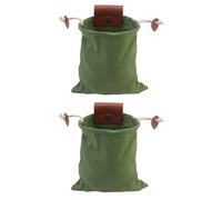 Raccogli Mani con 2pz Sacchetti Raccogli Frutta in Tela per Escursioni e Campegg