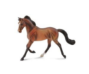 Raccogli una figura realistica di cavalla purosangue replica animale extra large