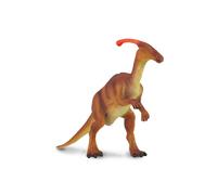 Raccogli una figura realistica di dinosauro Parasaurolophus con replica animale,