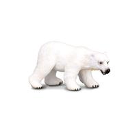 Raccogli una figura realistica di orso polare con replica di animali di grandi d