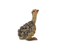 Raccogli una figura realistica di pulcino di struzzo con replica animale piccola