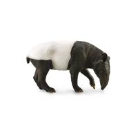 Raccogli una figura realistica di tapiro malese con replica animale, grande, dai