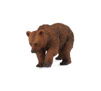 Raccogli una figura realistica di un cucciolo di orso bruno con replica animale