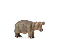 Raccogli una figura realistica di vitello ippopotamo con replica animale piccola