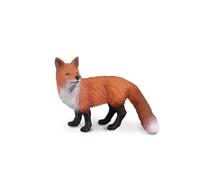 Raccogli una figura realistica di volpe con replica di animali piccola per bambi