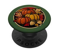Raccogli zucche e foglie autunnali, autunno carino PopSockets PopGrip Adesivo