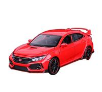 Raccogliere Veicoli 1:32 per Honda Civic Type-R Modello di Auto in Metallo pressofuso Auto finita con Suono e Auto Giocattolo Leggera Modello di Automobile (Colore : Rosso)