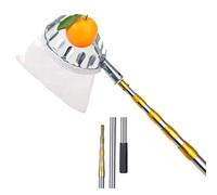 Raccoglifrutta Telescopico, 7m/23ft Lunghezza Regolabile Leggero Strumento Raccoglitrice di Frutta, Raccoglitore Frutta Extra Lungo per La Raccolta di Mele Arance Limoni Pere