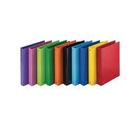 Favorit Raccoglitori ad Anelli Sprint in Cartone, 22 x 30cm, 4 Anelli Tondi da 30mm, 10 pezzi, Colori Assortiti