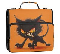 Raccoglitore a 3 anelli con cerniera con manico e tracolla rimovibile, impermeabile, per la scuola media, con clip de cremallera escolar