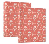 Raccoglitore a 3 anelli da 12,7 cm con tasche interne, confezione da 1/2 raccoglitori universitari per studenti con copertina rigida