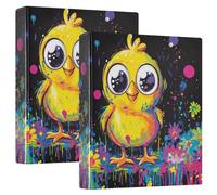 Raccoglitore a 3 anelli da 2,5 cm e mezzo pollice, con tasche, confezione da 1/2 raccoglitori per la scuola, 200 fogli, confezione da 2