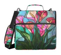 Raccoglitore a 3 anelli da 3,8 cm, con tracolla, impermeabile, adatto per le scuole medie, Colore 16, 1 size