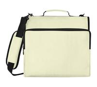 Raccoglitore a 3 anelli giallo chiaro verga d'oro, raccoglitore a 3 anelli con tracolla per spostamenti quotidiani