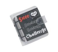 Raccoglitore a 3 anelli per raccoglitori di carta, 25 tasche, organizer per banconote, biglietti, budget planner