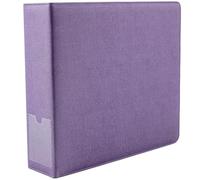 Raccoglitore a 3 anelli rilegato in pelle, raccoglitore ad anelli a D per documenti, foto e carte, elegante organizer per ufficio e uso personale