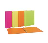 Raccoglitore a 4 anelli in PPL Neon D 30 - 22x30 cm - conf. da 10 pezzi in colori assortiti fluo - 400090369