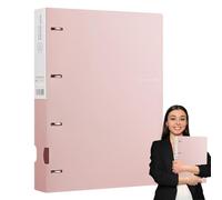 Raccoglitore a 4 anelli ricaricabile, formato A4, organizer per documenti a T, raccoglitore per documenti, documenti scolastici per studenti, progetti d'ufficio, supporto per compiti, rapporti e corsi