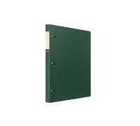 Raccoglitore a fogli mobili perforato A4 PP a tre fori addensati for archivio informazioni organizer libretto file espandibile(Green)