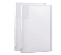 Raccoglitore A4 per cartelle, raccoglitore per pre Confezione da 2 raccoglitori A4 con buste in plastica e copertina trasparente, organizer for documenti da 20 pagine