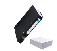 Raccoglitore ad anelli, 2 anelli, formato A4, riutilizzabile, flessibile | Portatile, facile da trasportare, per casa, ufficio, raccoglitore, raccoglitore ad anelli,
