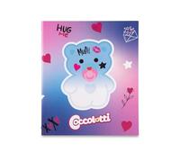 Raccoglitore ad Anelli A4 Coccolotti Love&Tell, Formato 24x32 cm, 4 Anelli, Dorso 3 (Love Azzurro)