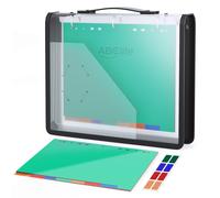 Raccoglitore Ad Anelli A4 Con 8 Divisori in Plastica Inseribili; Cartella Ad 3 A