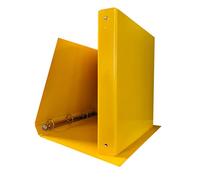 Raccoglitore ad Anelli A4 in Cartone 1,9mm Plastificato Faldone Portadocumenti Ufficio e Scuola Binder Colorato Quaderni ad Anelli Tondi in Acciaio Ø 30 mm Raccoglitori Professionali Giallo 1 Pezzo