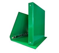 Raccoglitore ad Anelli A4 in Cartone 1,9mm Plastificato Faldone Portadocumenti Ufficio e Scuola Binder Colorato Quaderni ad Anelli Tondi in Acciaio Ø 30 mm Raccoglitori Professionali Verde 10 Pezzi