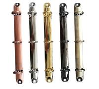 Raccoglitore ad anelli A5 Raccoglitore ad anelli con meccanismo 4 pezzi viti Nero Rame Bronzo Oro Argento A5 3 Anelli(Copper 20mm)